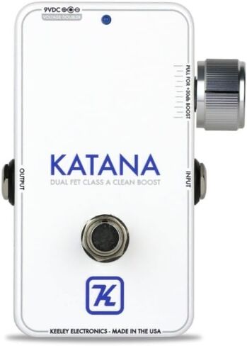 Keeley Katana Clean Boost Pedal - Throwback White in Saudi Arabia