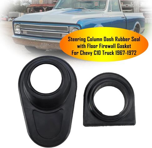سدادة مطاطية لعمود التوجيه لشاحنة Chevy C10 1967-1972 - مجموعة حشية جدار الحماية الأرضية مكونة من 2 in Kuwait