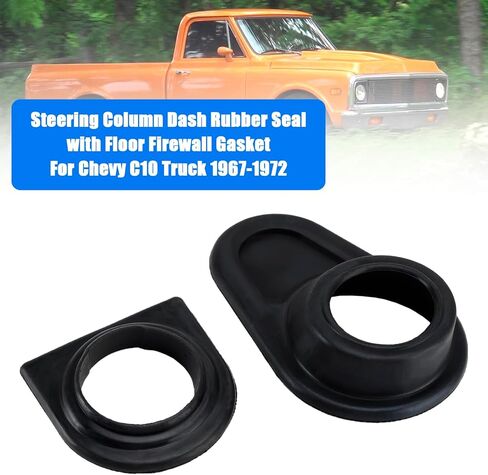 سدادة مطاطية لعمود التوجيه لشاحنة Chevy C10 1967-1972 - مجموعة حشية جدار الحماية الأرضية مكونة من 2 in Kuwait