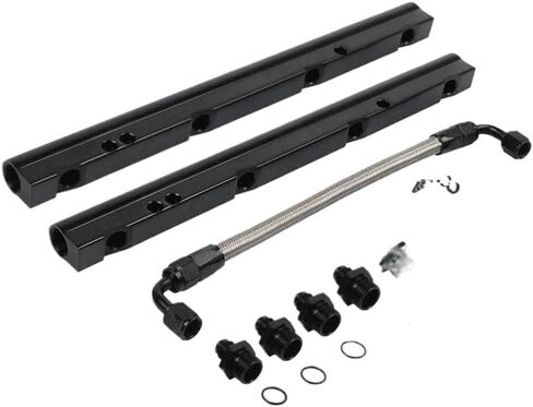 Black Billet Fuel Rail Kit 6AN FPR-1045 Compatible With LS1 LS6 Intake Manifold in Kuwait
