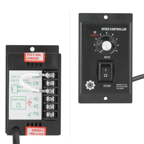AC220V Motor Speed Controller 400W AC Motor Speed Pinpoint Regulator Controller Forward Backward 50hz/60hz Governor for Printing in Kuwait