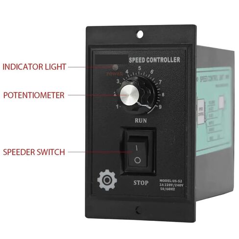 AC220V Motor Speed Controller 400W AC Motor Speed Pinpoint Regulator Controller Forward Backward 50hz/60hz Governor for Printing in Kuwait
