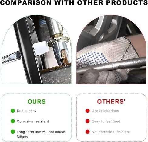 Drum Brake Adjusting Tool, Metal Offset Brake Spoon Flat Tip Professional Auto Repair Tool, Corrosion-Resistant Adjusting Spoon for for Star Wheel Brakes, Car Accessories in Kuwait