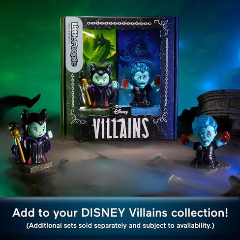 Little People Collector Disney Villains Maleficent & Hades Special Edition Set for Movie Fans, 2 Figures in a Display Package in Kuwait