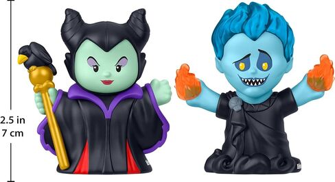 Little People Collector Disney Villains Maleficent & Hades Special Edition Set for Movie Fans, 2 Figures in a Display Package in Kuwait