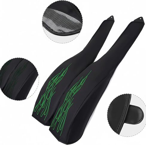 حمالة صدر من جلد البولي يوريثان متوافقة مع موديلات Harley Tri Glide Ultra Classic FLHTCUTG 2009-2025، Street Glide FLHXXX 2010-2011 (أخضر) in Kuwait