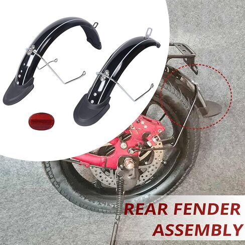 for 14 Inch V1 Electric Bicycle Mudguard Folding Bike All Inclusive Aluminum Alloy Bracket,A in Kuwait