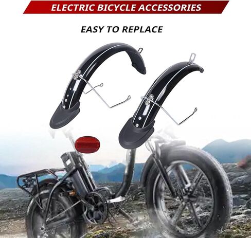 for 14 Inch V1 Electric Bicycle Mudguard Folding Bike All Inclusive Aluminum Alloy Bracket,A in Kuwait