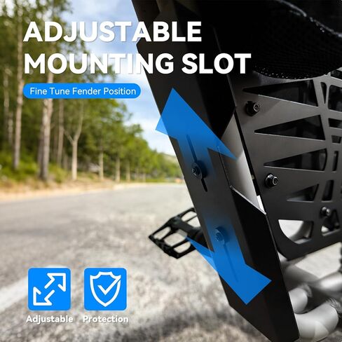 LKV Middle Fender for Ridstar Q20 / Super73 RXS1 S2 Z1 Electric Bike, Adjustable Steel Center Mudguard with Mounting Screws, Accessories for Rridstar Q20 in Kuwait