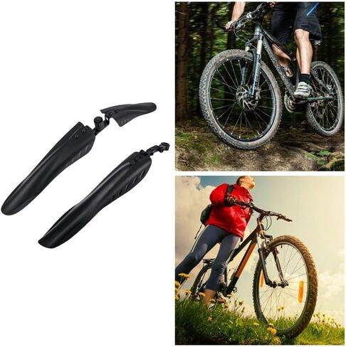 Bike Splash Guard Set - Front & Rear Adjustable Mudguards for 24/26/27.5 Inch Wheels, Universal Full-Cover Splash Protection for Mountain & Road Bicycles in Kuwait