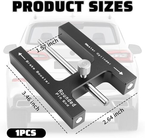 2026 Upgraded Car Brake Booster Adjustment Tool,Magnetic Brake Booster Push Rod Adjustment Tool for Master Cylinder Maintenance,Aluminum Brakes Tools for Most Cars/SUVs in Kuwait