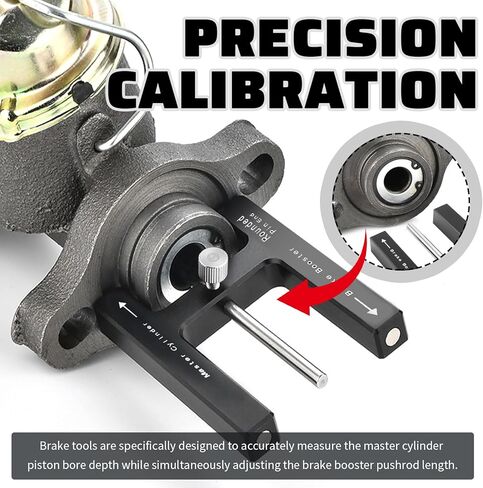 2026 Upgraded Car Brake Booster Adjustment Tool,Magnetic Brake Booster Push Rod Adjustment Tool for Master Cylinder Maintenance,Aluminum Brakes Tools for Most Cars/SUVs in Kuwait