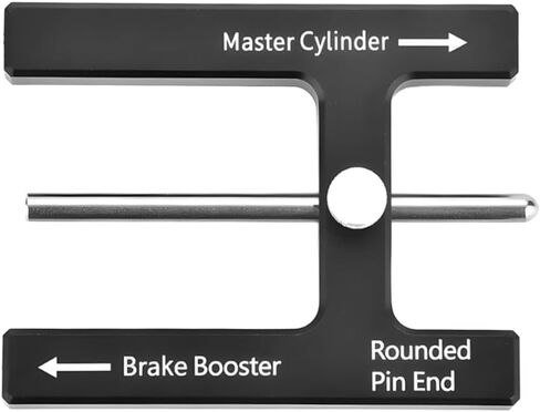 Car Brake Booster Push Rod Adjustment Tool, Vehicle Brake Pedal Distance Booster with Adjustable Pins, Magnet Master Cylinder Auto Braking Push Rod Length Gauge Tool, Universal Fit in Kuwait