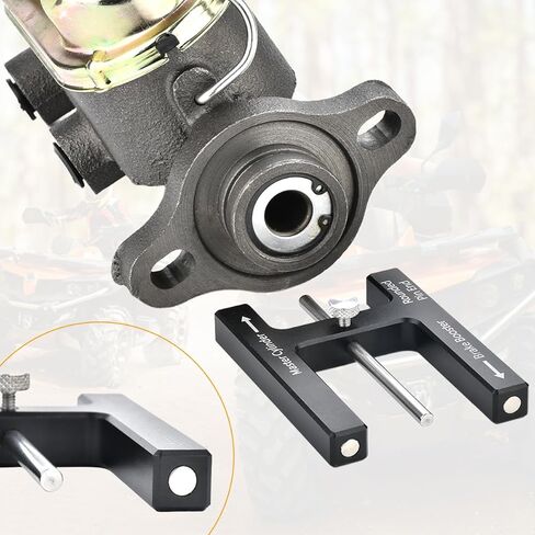 Car Brake Booster Push Rod Adjustment Tool, Vehicle Brake Pedal Distance Booster with Adjustable Pins, Magnet Master Cylinder Auto Braking Push Rod Length Gauge Tool, Universal Fit in Kuwait