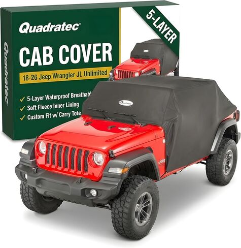 Quadratec Softbond 5-Layer Cab Cover - Fits Jeep Wrangler JLU 4-Door 2018-2026 - Jeep Cover Jeep Wrangler Cover Jeep Wrangler Rain Cover Jeep Rain Cover 4 Door - Includes Storage Tote in Kuwait