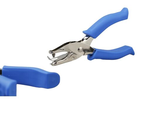 KINGSUPER 3 قطع ثقب واحد، 1/4 بوصة، 1/8 بوصة و1/16 بوصة ثقب صغير للثقوب الدائرية DIY علامة الحرف اليدوية (أزرق) in Kuwait