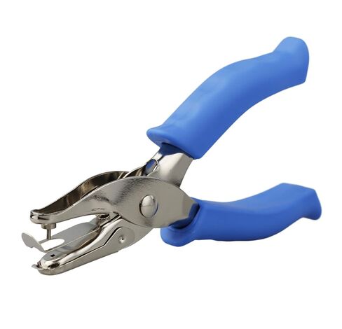 KINGSUPER 3 قطع ثقب واحد، 1/4 بوصة، 1/8 بوصة و1/16 بوصة ثقب صغير للثقوب الدائرية DIY علامة الحرف اليدوية (أزرق) in Kuwait
