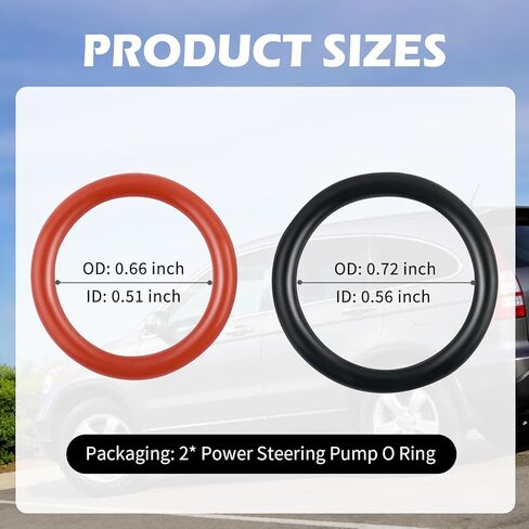 2PCS Power Steering O Ring Kit,OEM#91370-SV4-000 & 91345RDAA01 Power Steering Pump Seal Kit,Premium O-Ring Seals Replacement Compatible with Honda CR-V Civic & Acura Integra in Kuwait