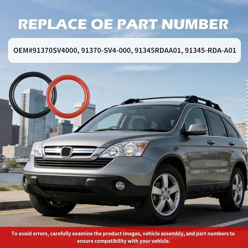2PCS Power Steering O Ring Kit,OEM#91370-SV4-000 & 91345RDAA01 Power Steering Pump Seal Kit,Premium O-Ring Seals Replacement Compatible with Honda CR-V Civic & Acura Integra in Kuwait