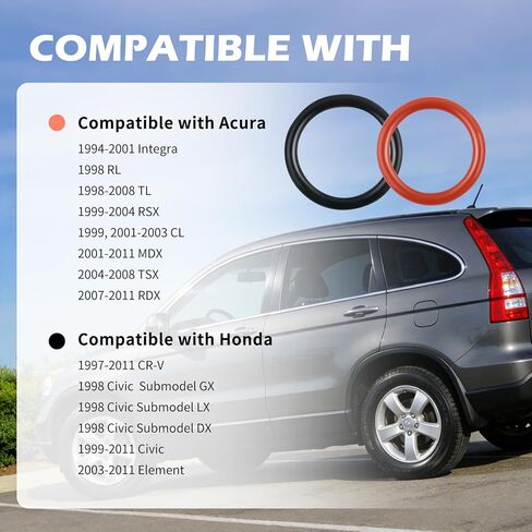 2PCS Power Steering O Ring Kit,OEM#91370-SV4-000 & 91345RDAA01 Power Steering Pump Seal Kit,Premium O-Ring Seals Replacement Compatible with Honda CR-V Civic & Acura Integra in Kuwait