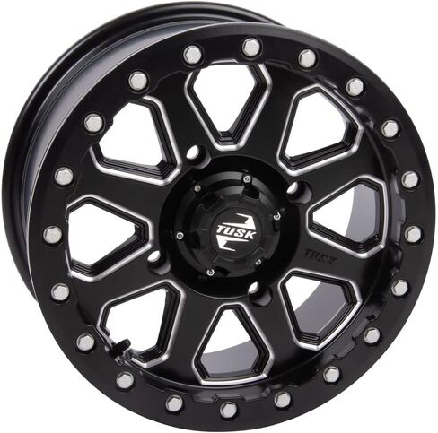 Tusk 4/137 Uinta Beadlock Wheel 15x7 6.0 + 1.0 Milled/Black Compatible with Can-Am Maverick Trail/Sport/X3/Commander/Defender HONDA Talon Pioneer 1000/1000-5/1000-6 in Kuwait