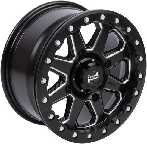 Tusk 4/137 Uinta Beadlock Wheel 15x7 6.0 + 1.0 Milled/Black Compatible with Can-Am Maverick Trail/Sport/X3/Commander/Defender HONDA Talon Pioneer 1000/1000-5/1000-6 in Kuwait
