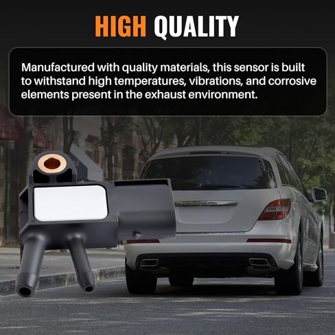 Exhaust Gas Differential Pressure Sensor DPF Compatible with 2007-2018 Mercedes-Benz E350 GL350 ML320 ML350 R320 R350 Dodge Sprinter 2500 3500 Replace 0071536128 061539528 in Kuwait