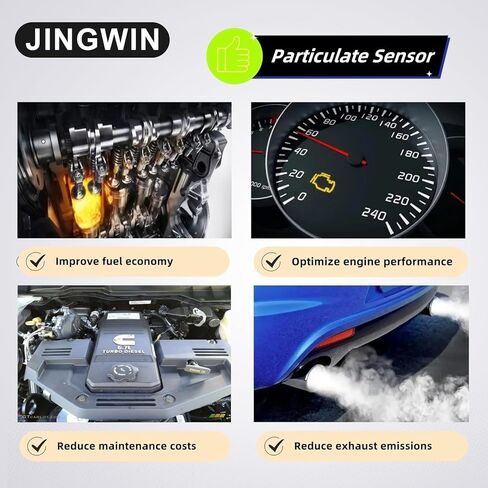 68354201AB Diesel Exhaust Particulate Matter Sensor PM Sensor 0281007448 0281007449 Compatible with 2019-2024 Ram 2500 3500 6.7L Cummins Turbo Diesel Engine in Kuwait