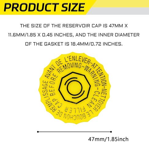 Brake Fluid Cap Brake Master Cylinder Reservoir Filler Cap Replacement for Jeep Wrangler 2001-2017, Dodge Journey 2009-2020 Ram 1500 2500 3500 Brake Fluid Reservoir Caps OEM#4683656AB 5014518AA in Kuwait