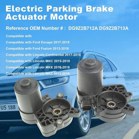 Electric Parking Brake Actuator Motor with Sealing Rings Left & Right Side - Compatible with Ford Edge Fusion Escape Lincoln MKC MKX MKZ 2013-2018 - Replace# DG9Z2B712A DG9Z2B713A in Kuwait