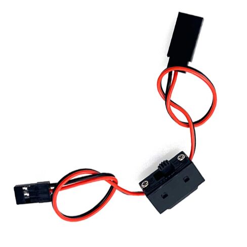 4 AA Battery Boxes with JR Type connectors and Power switches, Suitable for 1/8, 1/10, 1/16 Remote Control car, Truck, Track Type Off-Road Vehicles (2 JR Battery Boxes+2 JR Switch Lines) in Kuwait