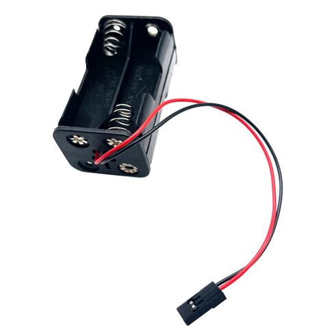 4 AA Battery Boxes with JR Type connectors and Power switches, Suitable for 1/8, 1/10, 1/16 Remote Control car, Truck, Track Type Off-Road Vehicles (2 JR Battery Boxes+2 JR Switch Lines) in Kuwait