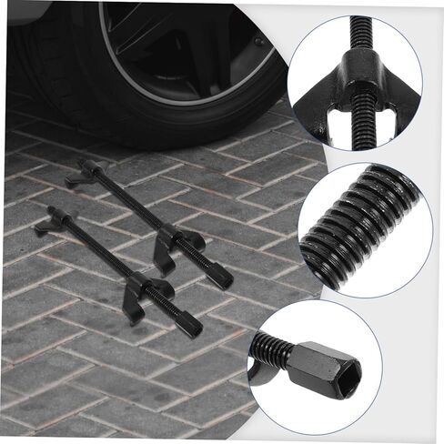 Yardwe Heavy Duty Coil Spring Compressor Tool 2pcs for Automotive Suspension Maintenance with Ergonomic Grip Vehicle Suspension Removal and Repair Equipment in Kuwait