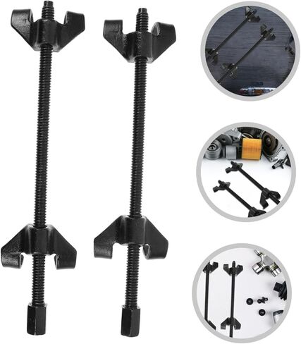 Automotive Coil Spring Compressor Tool 2pcs Vehicle Suspension Strut Compressor Shock Absorber Removal Installer Hand Tools for Car Repair Mechanic in Kuwait