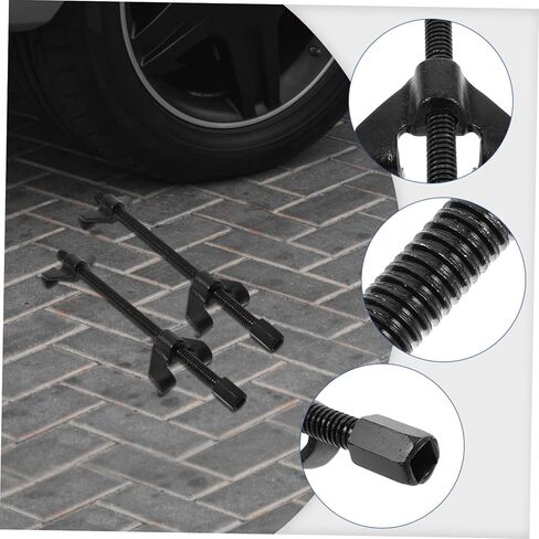 Automotive Coil Spring Compressor Tool 2pcs Vehicle Suspension Strut Compressor Shock Absorber Removal Installer Hand Tools for Car Repair Mechanic in Kuwait