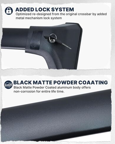 Lockable Roof Rack Cross Bars Fit for 2020-2026 Toyota Highlander L & LE & Hybrid LE & Hybrid LE Nightshade (Model Without Factory Side Rails) in Kuwait