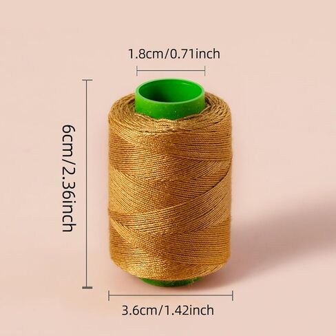 10 Color Sewing Thread Kit, Jean Thread 20s/3 Heavy Duty Strong Thick Spools,Needle and Polyester Threads Small kit, with Needle Threader and Thimble in Kuwait