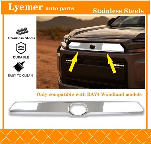 Chrome Front Hood Molding Trim for Toyota RAV4 Woodland 2026, Chrome Front Grille Accessories Trim Protecpor Cover Guard in Saudi Arabia