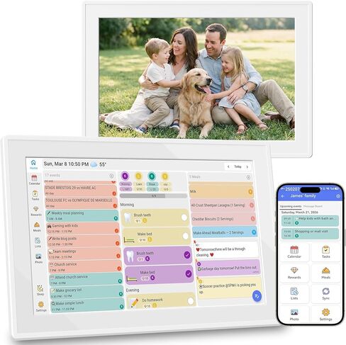 إطار صور رقمي، إطار صور رقمي واي فاي، إطار صور إلكتروني بشاشة تعمل باللمس IPS HD مقاس 10.1 بوصة، سعة تخزين 16 جيجابايت، سهولة مشاركة الصور والفيديو عبر تطبيق Uhale، موصى به in Saudi Arabia