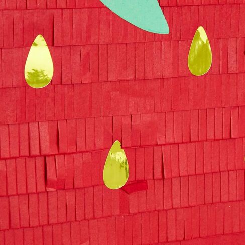 بيناتا الفراولة سباركل آند باش - 16.5 × 13 × 3 بوصة، عبوة من قطعة واحدة لتزيين الحفلات بطابع الفاكهة وديكور الفراولة - تصميم سهل الملء ولعبة الحفلات - لمسات الأزهار وبينياتا التوت in Kuwait