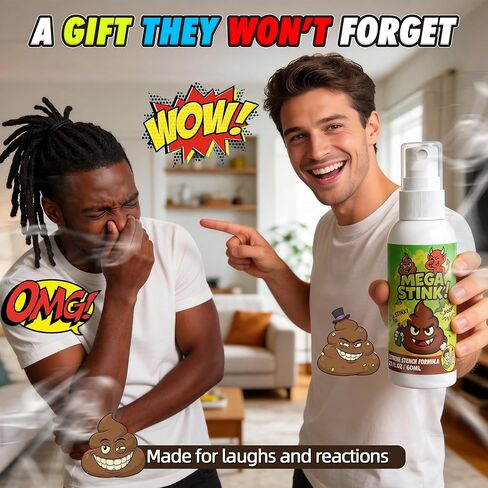 GleamGlee Ultimate Fart Spray Prank Set – Insanely Potent Real Stink Spray + Quick Odor Fix – Hilarious Gag Gifts for Parties, Adults & Office Chaos - Prank Stink Stuff - Non Toxic in Kuwait