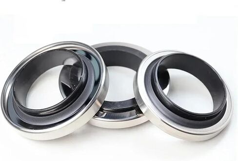 Stainless Steel Oil Seal ID 17-105mm Double Lip High Temperature Resistant Shaft Seal Rotating Shafts For Air Compressor(45x60x7mm) in Saudi Arabia