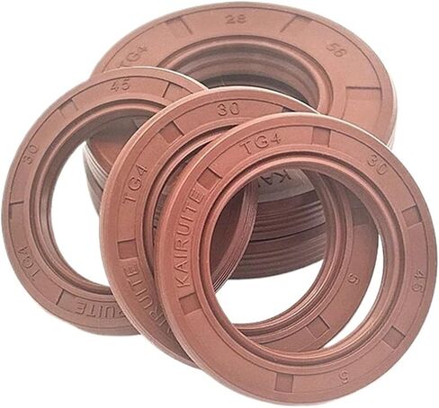 TG4 Skeleton Oil Seal ID 22mm~24mm OD 35mm~50mm Excellent Sealing Performance for Hydraulic Pumps Gearboxes(22x35x7,1pc) in Kuwait