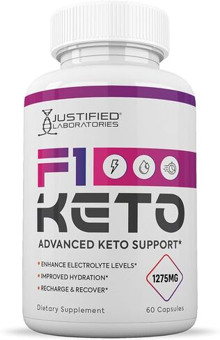 F1 Keto Pills 1275MG New & Improved Formula Contains Apple Cider Vinegar Extra Virgin Olive Oil Powder Green Tea Leaf 60 Capsules in Saudi Arabia