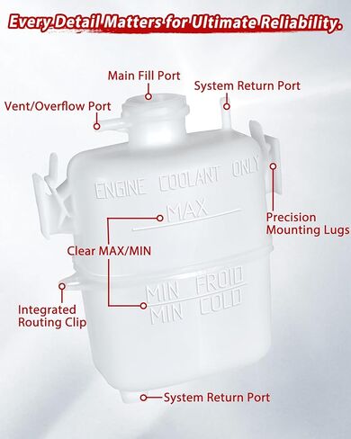 Coolant Reservoir for Can Am X3/Defender/Maverick Trail/Commander/Spyder/Traxter Accessories, Coolant Tank for Can-Am, Replaces OEM #709200998#709200412#709200163 in Kuwait
