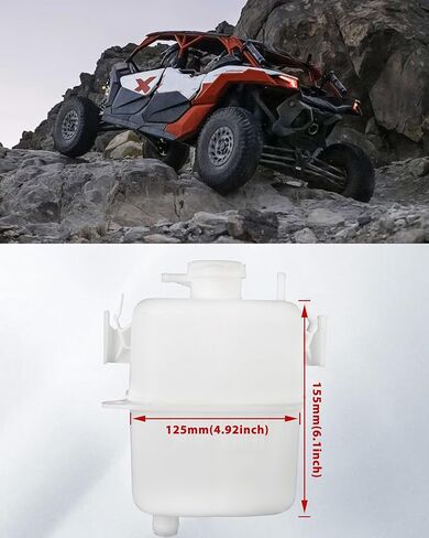 Coolant Reservoir for Can Am X3/Defender/Maverick Trail/Commander/Spyder/Traxter Accessories, Coolant Tank for Can-Am, Replaces OEM #709200998#709200412#709200163 in Kuwait