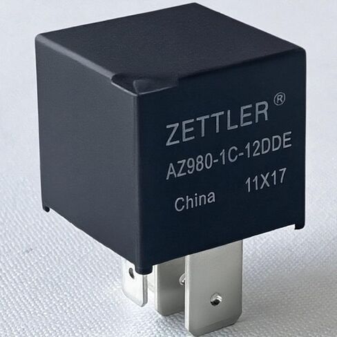 AZ980-1C-12DDE 12V Super ISO 5-Pin SPDT (1 نموذج C) مرحل تيار عالٍ 60 أمبير، مختوم بالإيبوكسي، قمع الصمام الثنائي، مرحل تبديل الطاقة في صندوق الصمامات السفلي، يستبدل AZ980-1C-12DD AZ980-1C-12D in Kuwait