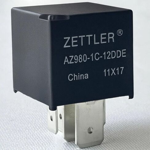 AZ980-1C-12DDE 12V Super ISO 5-Pin SPDT (1 نموذج C) مرحل تيار عالٍ 60 أمبير، مختوم بالإيبوكسي، قمع الصمام الثنائي، مرحل تبديل الطاقة في صندوق الصمامات السفلي، يستبدل AZ980-1C-12DD AZ980-1C-12D in Kuwait
