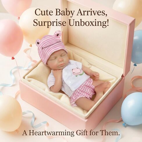 OtardDolls 33cm Full Body Solid Full Silicone Loulou Girl Reborn Dolls Lifelike Handmade Painted Reborn Dolls Gift for Kids in Saudi Arabia
