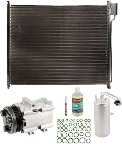 لمجموعة أدوات مكيف الهواء Ford Excursion Gas 2002-2005 مع مكثف ومجفف ضاغط التيار المتردد - BuyAutoParts 60-89419CK جديد in Kuwait